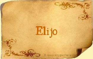 Ime Elijo